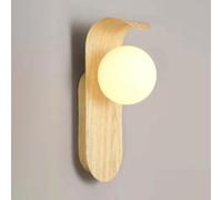 Wall Light Walnut Texture Glass Wall Lamp, G 9 Light Source Wall-Mounted Lamp, Bedroom Bedside Background Wall Light, Living Room Study Corridor Staircase Indoor La