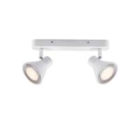 Wall Light White Eik 2 Spot Bar Nordlux 45770101