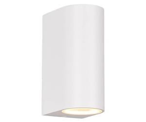 Wall Light White Roya Double Spot IP44 Matt Round Trio 204260231