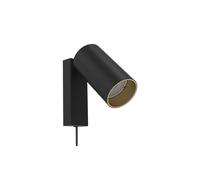 Wall Light with Cable Mono I Black/Gold 7765 Lighting