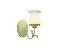 Wall Lighting Fixtures Creative Flower Shaped Wall Sconces Milk White Glass Lampshade Wall Light Wall Mounted Lighting Fixture for Farmhouse Bedroom Bedside Living Room Restaurant Office(Size:C) (C)
