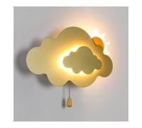 Wall Lighting Fixtures Modern Cute Clouds Wall Lights Indoor Decor Wall Sconce with Pull Chain Nursery Dimmable LED Wall Mounted Lamp for Bedroom Corridor Bedside Headboard Porch