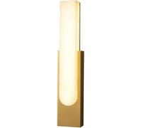 Wall Lighting Fixtures Modern Minimalist Wall Lamp Fake Marble Long Wall Sconce LED Dimmable Wall Light for Bedroom Bedside Bar Hallway Bathroom Porch Lighting Fixture