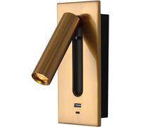 Wall Lighting Fixtures USB Interface LED Reading Wall Lamp 350° Rotatable Adjustable Wall Sconces Engineering Reading Lamp Compatible with Bedroom Living Room Corridor Aisle Chandelier Ceiling Lig