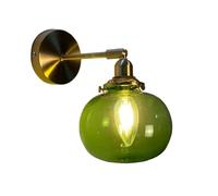 Wall Lighting Fixtures Vintage Modern Wall Sconces E14 Base Retro s Glass Lampshade Up Down Adjustable Wall Light Fixtures for Bedroom Living Room Loft Doorway Farmhouse