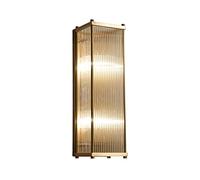 Wall Lights American Copper Wall Lamp Concise Crystal Lampshade Indoor Wall Fixture Creative Decorative Wall Lamp for Home Bedroom Bedside Lamp Wall Sconce