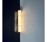 wall lights bedrooms All Copper Natural Marble Lamp is Suitable for The Living Room Long Strip Entrance Hall
