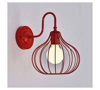 Wall Lights Creative Vintage Wall Light Industrial Retro Wall Lamp E27 Base Pumpkin Shape Design Wall Sconce Light Art Deco Iron for Bedroom Bedside Children Room Hallway Restaurant Stair,