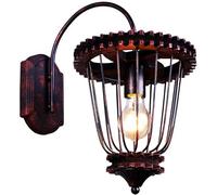 Wall Lights,E27 Retro Gear Wall Lamp Wrought Iron Birdcage Lamp Body Wall Light Illumination Lamps Decoration Living Room Cafe Bar