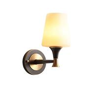 Wall Lights, E27 Socket American Style Wall Lamp with Glass Lampshade，Ideal for Living Room Bedside Study Bedroom Dining Room Corridor Balcony [Energy Class A++]