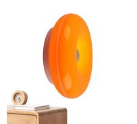 Wall Lights for Bedroom - Vintage Donut Touch Lamp with Remote | Ambient Bedside Decorative Table Lamp | Abs Modern Night Light for Home, White Pink Orange | Bedroom Lighting Fixture