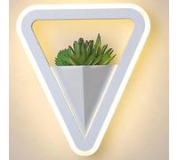 Wall Lights,Led 10W Green Plants Flower Pot Wall Lamp Acrylic Lampshade Wrought Iron Wall Light Eye Protection Illumination Lamps Living Room Cafe Bar Corridor Lights
