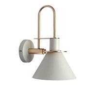 Wall Lights, Modern Indoor Wall Lamp Industrial Wall Light Rustic Loft Wall Sconce E27 7W Warm White 3000K Creative Macarons Fixture Lighting Lamp Shade for Bedroom Cafe Bar Restaurant Office,White