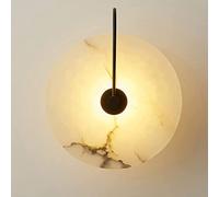 Wall Lights,Natural Marble Wall Sconce Nordic Style Stone Wall Lamp Metal Base Indoor Interior For Living Room Dinning Room Corridor Study Home Lighting Decoration