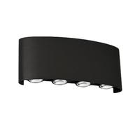 Wall Lights Sconces Black Outdoor Wall Lamp with Up and Down Spotlights Multihead Light Waterproof Suitable for Corridors Villas Living Rooms