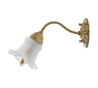Wall Lights Sconces Flower lamp Vintage Wall lamp Bedroom Bedside lamp French Brass Glass Creative Tron Frosted Glass Wall lamp Luxury Aisle Corridor Lighting fixtures Wall Lamps