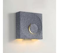 Wall Lights Sconces Modern Indoor Decor Wall Lamp Cement Simple Square Wall Sconce E14 Wall Mounted Lamp for Bedroom Living Room Study Room Dining Room Stairs Porch Hall Restaurant(Sand Gray)