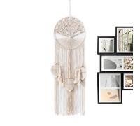 Wall Macrame with Tree Design and Fringes - Macrame Wall Hanging - For Living Room Bedroom Baby Room Home Decoration Background