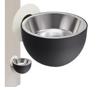 Wall Magnetic Dog Bowl - Wall Mounted Detachable Pet Food Bowl with Magnetic Suction, Tip-Resistant Angled Design | Raised Feeding Bowls for Dogs Cats, Easy Clean
