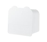 Wall Makeup Organizer, Storage Bag for Bathroom, Wall Mounted Makeup Box, Storage Box for Sanitary Napkins, Storage Box for Towels, Elegant White, Se référer au descriptif, Refer to