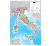 Wall Map of Italy - Political - 84.1 x 118.9 cm - Poster Italy Regions | Maps International - Poster finish
