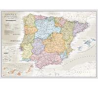 Wall Map of Spain & Portugal - Classic Poster - 42 x 59 cm | Maps International - Poster finish