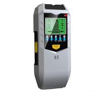 Wall Metal Detector SH402 5in1 with AC Wire Detection for Accurate Positioning of Metal and Wood Studs within Walls (Silver)