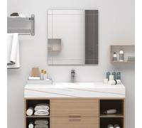 Wall Mirror 100x60cm Clear Glass 5mm Sl rameless Decorative Bathroom Large.