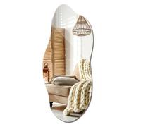 Wall Mirror 40x90 cm/15.7x35.4 in For Hallway Bedroom Boho Asymmetrical Mirror Wall Modern Designe Minimalist Aesthetical Hanging Full-length Mirrors Smooth Edges Home Decoration Styleable
