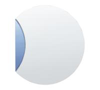 Wall Mirror CAMBRAI 80 cm 70 cm Blue