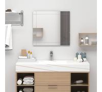 vidaXL Wall Mirror | Affordable Modern Quality Home Decor | Rectangular 80x60 cm Glass | Ideal for Bathroom, Vanity and Decoration