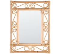 Wall Mirror AMANU 41 cm 52 cm Rattan Natural