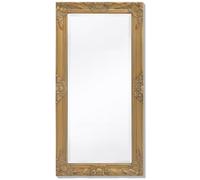 Wall Mirror Baroque Style 100x50 cm Gold Hanging Vanity Glass Antique vidaXL