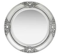 Wall Mirror Baroque Style 50 cm Silver Hanging Antique vidaXL