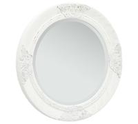 Wall Mirror Baroque Style 50 cm White Hanging Antique vidaXL