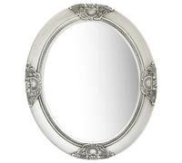 Wall Mirror Baroque Style 50x60 cm Silver Hanging Antique vidaXL