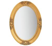 Wall Mirror Baroque Style 50x70 cm Gold Hanging Makeup Bathroom Decor vidaXL
