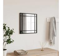 Wall Mirror Black 40x40 cm Square Iron