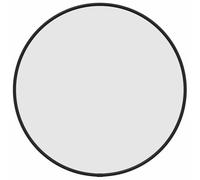 Wall Mirror Black Diameter 40 cm Round with PVC Frame, Glass Thickness 4 mm, Wall Mounting for Bathroom, Bedroom, Hallway, Living Room, Cosmetic Mirror, Make-Up and Decoration