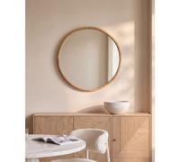 Wall Mirror CAZALIS 80 cm 80 cm Paulownia Wood Light Brown
