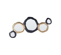 Wall Mirror CHARNY 109 cm 44 cm Metal Black/ Gold
