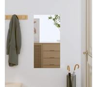 Wall Mirror Clear Glass 30x60 cm 4mm Rectangular Vanity Clip-Mount for Bath Hall