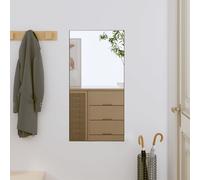 Wall Mirror Clear Glass 30x60 cm Rectangle 4mm Thin Frameless Wall-mounted Home