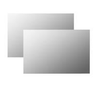 vidaXL 2x Wall Mirrors 60x40cm Square Glass Bedroom Dressing Room Home Decor