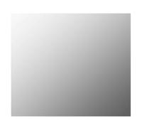 Wall Mirror Clear Glass 80x60 cm Frameless Vanity Clip-On Wall-Mounted SlimEdge