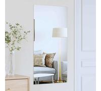 vidaXL Wall Mirror 50 x 100 cm Tempered Glass, Modern Wall Mirror, Elegant Reflective Decor Piece, Minimalist Bathroom, Stylish Indoor for Home Enhancing