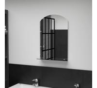 Wall Mirror with Shelf Tempered Glass Bathroom Decor Mirror Multi Sizes vidaXL