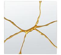 Beliani Wall Mirror COOLE 80 cm 80 cm Gold, Gold