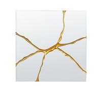 Wall Mirror COOLE 80 cm 80 cm Gold