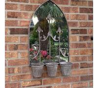 Rusty Wall Mirror With Triple